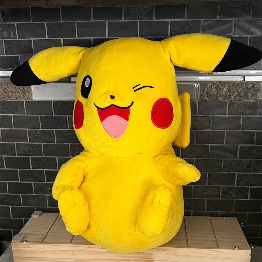 Vintage 2013 Pokemon Pikachu Plush with Red Cheeks
